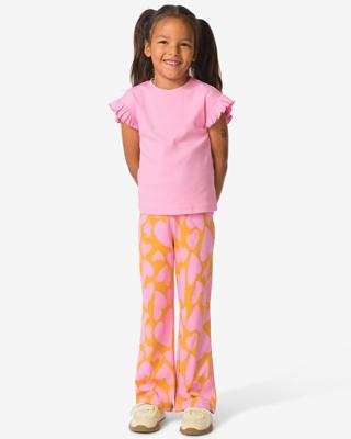 HEMA Kinderlegging rib hartjes geel (geel)