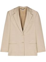 Stella McCartney blazer à simple boutonnage - Tons neutres