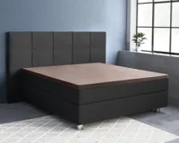 Primaviera Deluxe Topper Satijn Hoeslaken Taupe 160 x 200 cm