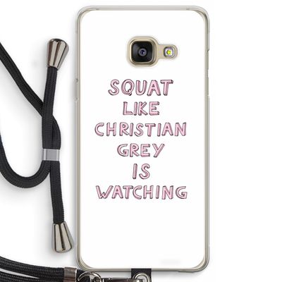 Christian Grey: Samsung Galaxy A3 (2016) Transparant Hoesje met koord