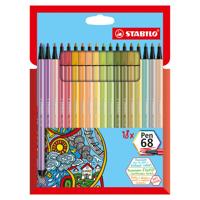 Stabilo pen 68 - viltstift - set met 18 stuks