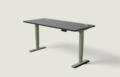 Desktronic HomePro bureau Olijfgroen / Zwart / 180x80 cm