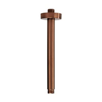 Douchearm Blue Label Brondby | 20 cm | Plafond montage | Messing | Rond | Geborsteld brons
