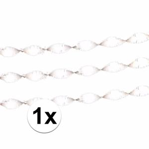 1x crepe papier slingers/guirlande - 6 meter - multi-kleur