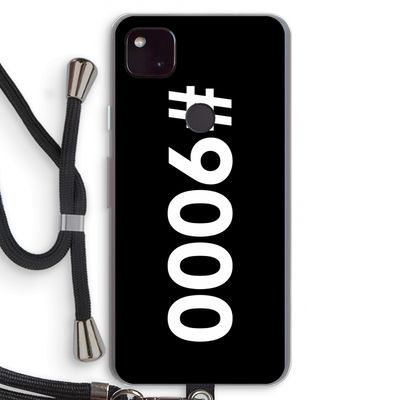 #9000: Pixel 4a 5G Transparant Hoesje met koord