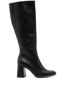 Souliers Martinez Anabel 85mm leather knee boots - Noir