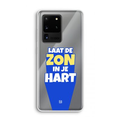 Laat de zon in je hart: Samsung Galaxy S20 Ultra Transparant Hoesje