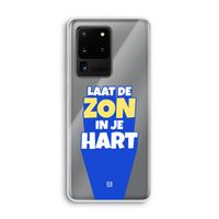 Laat de zon in je hart: Samsung Galaxy S20 Ultra Transparant Hoesje