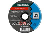 Metabo Accessoires Doorslijpschijf Ø 125x1,0x22,23 mm Staal Novorapid - 25 stuks - 616506000