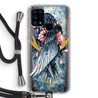 Golden Raven: Samsung Galaxy M31 Transparant Hoesje met koord