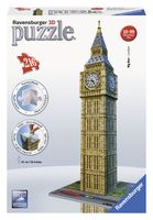 Ravensburger puzzel 216 stukjes 3D gebouwen midi big ben - thumbnail