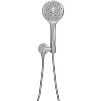 Wiesbaden UniMatch - Handdoucheset met Handdouche - 3 standen - 12cm diamater - Doucheslang en Wandaansluitbocht - Chroom