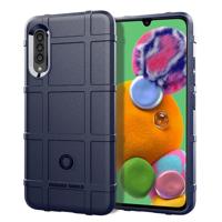 Voor Galaxy A90 5G volledige dekking schokbestendig TPU case (blauw)