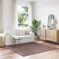 Antislip Shaggy Tapijt Bruin 200 x 200 cm PP