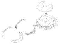 GIVI B37N Bovenschaal, Onderschaal & deksel voor koffers op de moto, Zwart ZB37CNM