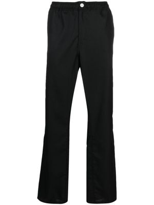Soulland pantalon en laine à coupe droite - Noir