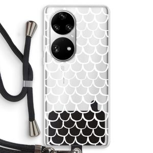 Dakpannetjes: Huawei P50 Pro Transparant Hoesje met koord