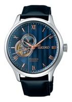 Horlogeband Seiko SSA421J1 / 4R39-00W0 Leder Zwart 20mm