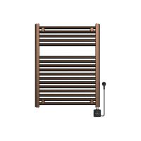 Elektrische Radiator BWS Lara 76.6x60 Cm Smart Wifi Geborsteld Brons Koper PVD