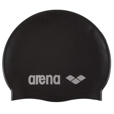Arena Classic Silicone swimcap zwart/zilver