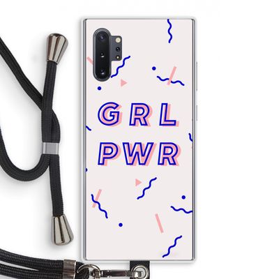 GRL PWR: Samsung Galaxy Note 10 Plus Transparant Hoesje met koord
