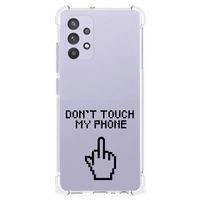 Samsung Galaxy A32 4G | A32 5G Enterprise Editie Anti Shock Case Finger Don't Touch My Phone