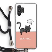 GSM poes: Samsung Galaxy A32 5G Transparant Hoesje met koord