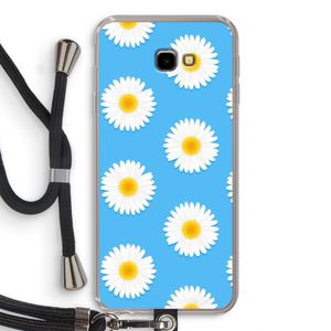 Margrietjes: Samsung Galaxy J4 Plus Transparant Hoesje met koord