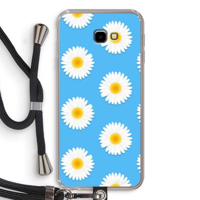 Margrietjes: Samsung Galaxy J4 Plus Transparant Hoesje met koord