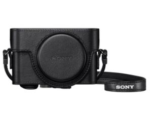 Sony RX100 leather case met mic jack opening (LCJRXKB.SYH)