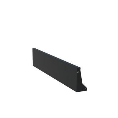 Keerwand aluminium recht 150x30cm.