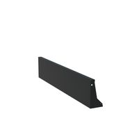 Keerwand aluminium recht 150x30cm.