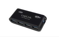 LogiLink UA0170 4-poorts USB 3.0-hub - Zwart