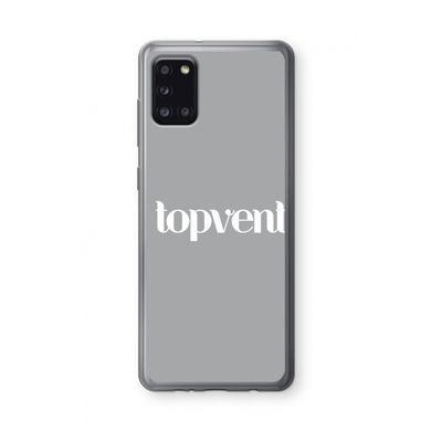 Topvent Grijs Wit: Samsung Galaxy A31 Transparant Hoesje
