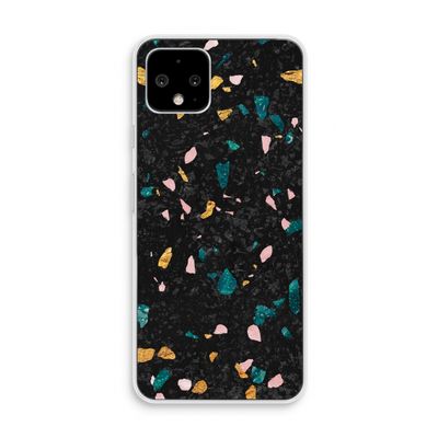 Terrazzo N°10: Pixel 4 Transparant Hoesje