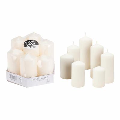 Kaarsenset Wit (7 Stuks)