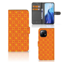 Xiaomi Mi 11 Telefoon Hoesje Batik Oranje - thumbnail