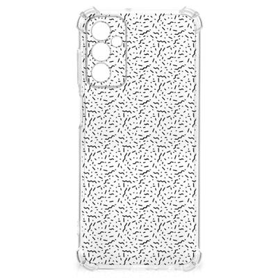 Samsung Galaxy M13 4G | M23 Doorzichtige Silicone Hoesje Stripes Dots Samsung Galaxy M13 4G | M23 Doorzichtige Silicone Hoesje Stripes Dots