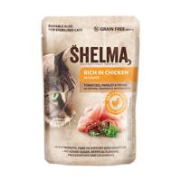 SHELMA Rich in chicken in sauce - nat kattenvoer - 85g