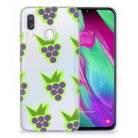 Samsung Galaxy A40 | Siliconen Case | Druiven