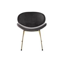 Stoel DKD Home Decor 62 x 58 x 73 cm Zwart Gouden Metaal