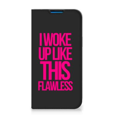 iPhone 14 Pro Max Hoesje met tekst Woke Up - Origineel Cadeau Zelf Maken