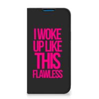 iPhone 14 Pro Max Hoesje met tekst Woke Up - Origineel Cadeau Zelf Maken