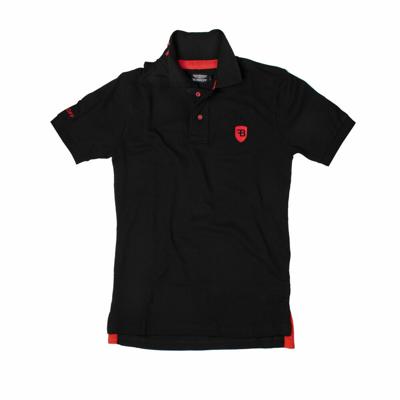 Herenpolo met Korte Mouwen Bobroff Zwart - Maat: S