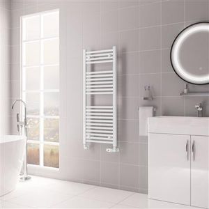 Eastbrook Biava multirail handdoekradiator 45x110cm 546W wit glans