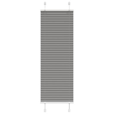 Pliss rolgordijn 50x150 cm stofbreedte 49,4 cm antraciet