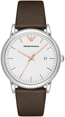 Horlogeband Armani AR11103 Leder Bruin 22mm