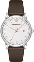 Horlogeband Armani AR11103 Leder Bruin 22mm