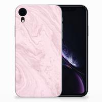 Apple iPhone Xr | TPU | Siliconen hoesje | Marble Pink - Origineel Cadeau Vriendin