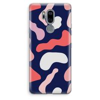 Memphis Shapes Pink: LG G7 Thinq Transparant Hoesje